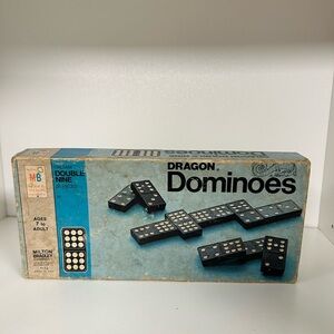 Vintage Dragon Double Nine Dominoes Set